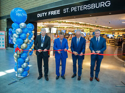 Duty Free St Petersburg Ribbon Cut