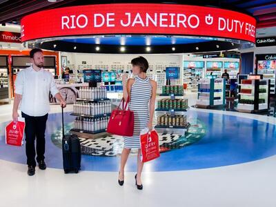 RioGaleão DeparturesT2 duty free main shop fascia_Dufry