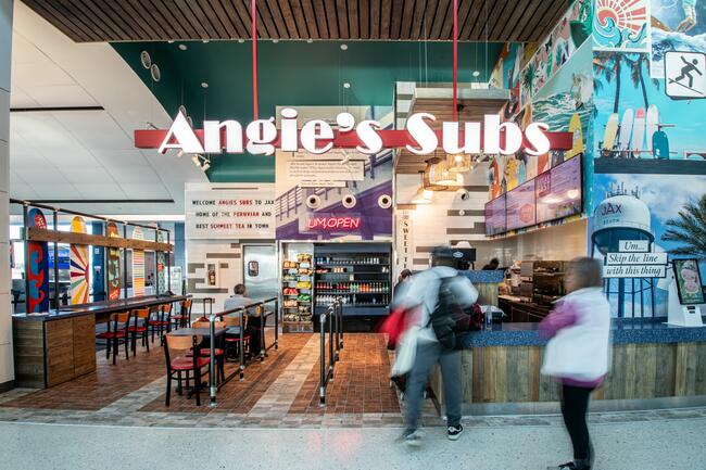 Angie’s Subs to Jacksonville International Airport